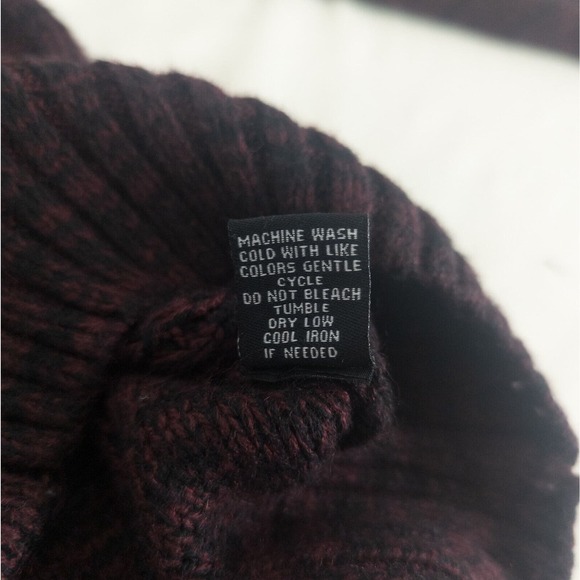 Carbon Cardigan Mens Small Maroon Sweater Cable Knit Long‎ Sleeve Button Up Red - Picture 7 of 11